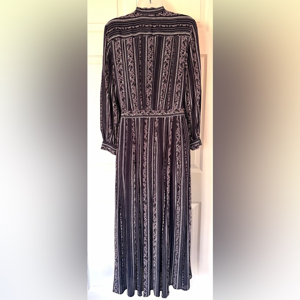 See By Chloe Dress Florence Tie-detailed Flora Crepe De Chine Maxi Dress size 2 - Picture 8 of 16